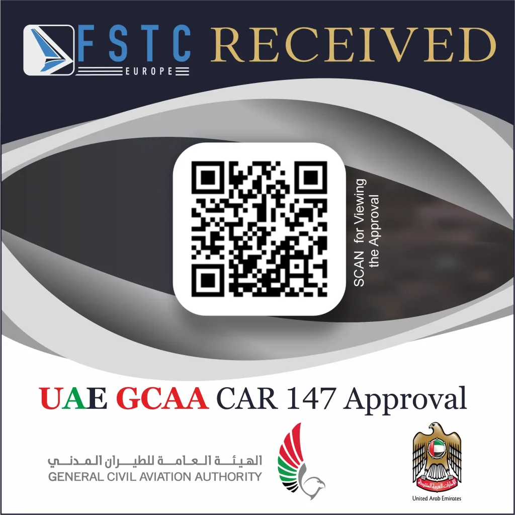 FSTC EUROPE Received UAE GCAA CAR-147 Approval